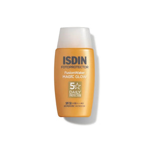 Fotoprotector ISDIN Fusion Water Magic Glow SPF 50, frasco de 50 ml
