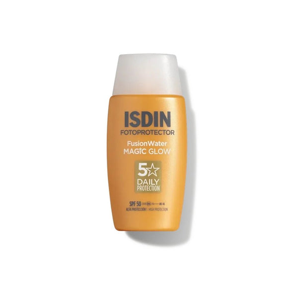 Fotoprotector ISDIN Fusion Water Magic Glow SPF 50, frasco de 50 ml