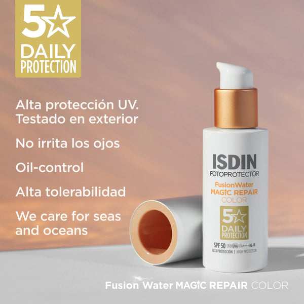 Protector Solar Facial con Color SPF50 Age Repair 50ml - ISDIN