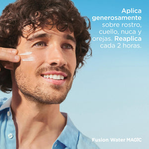 Cómo aplicar Protector Solar Facial SPF50 Fusion Water Magic 50ml de ISDIN