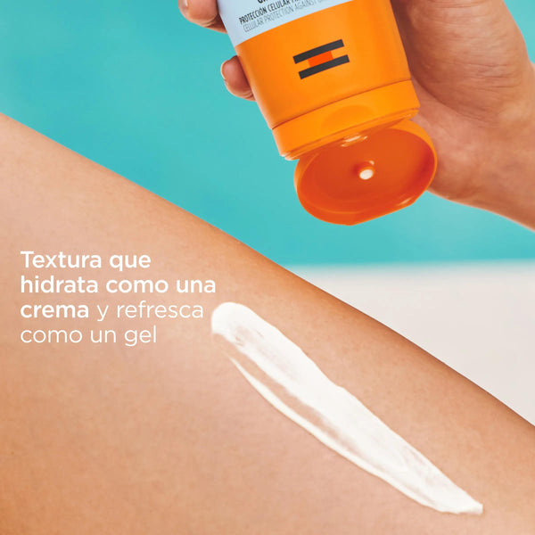 Textura de Protector Solar SPF50+ Gel Cream 250ml de ISDIN