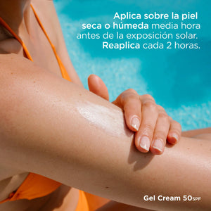 Cómo aplicar Protector Solar SPF50+ Gel Cream 250ml de ISDIN