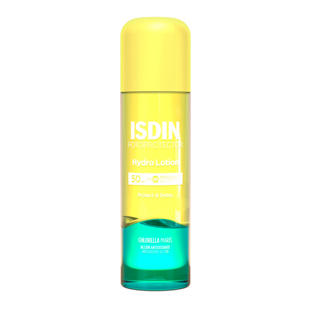 Fotoprotector ISDIN Hydro Lotion SPF 50, loción bifásica de 200 ml