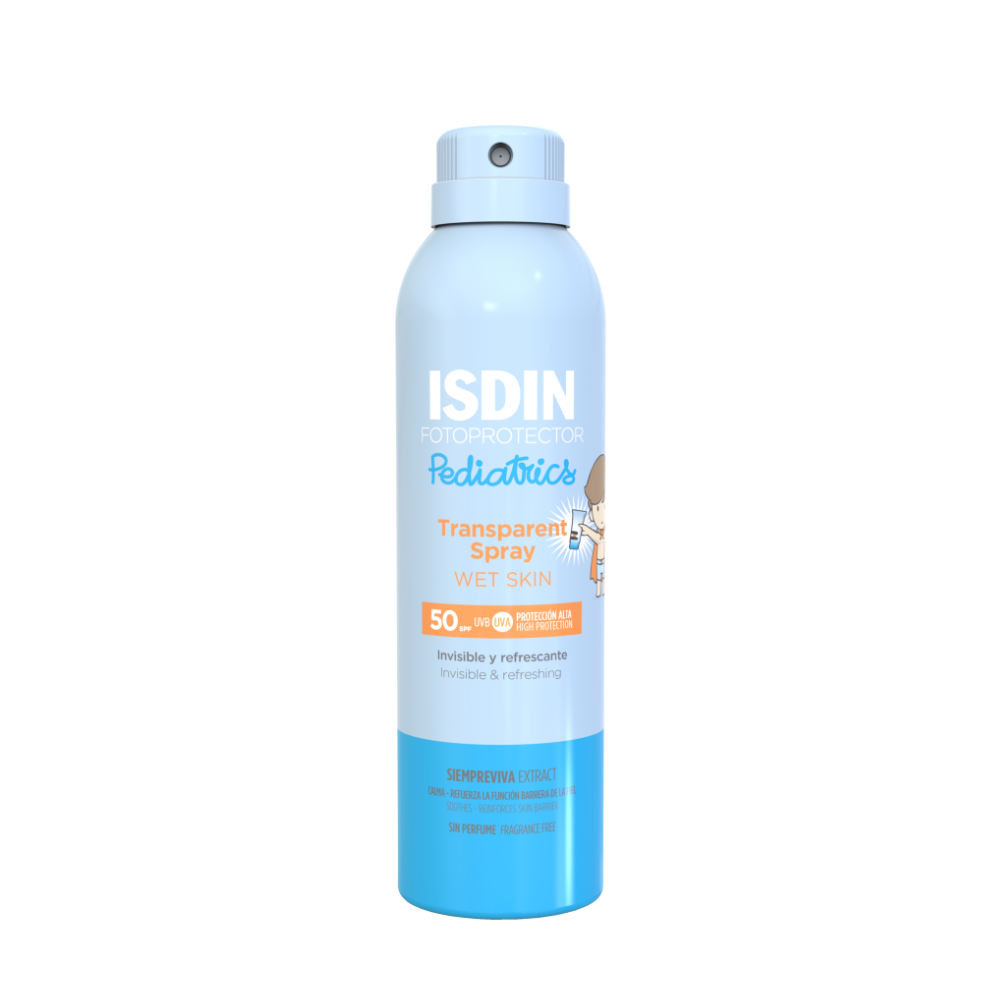 Fotoprotector ISDIN Pediatrics Transparent Spray Wet Skin SPF 50, spray de 250 ml