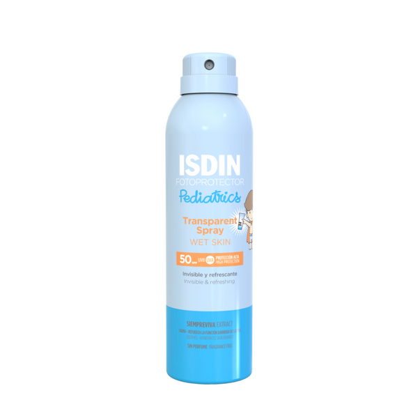Fotoprotector ISDIN Pediatrics Transparent Spray Wet Skin SPF 50, spray de 250 ml