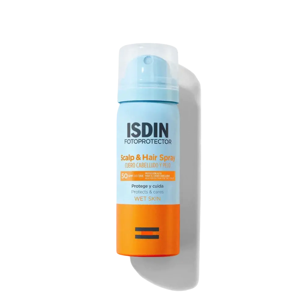 Fotoprotector ISDIN Scalp & Hair Spray SPF 50 para cuero cabelludo y pelo, 50 ml