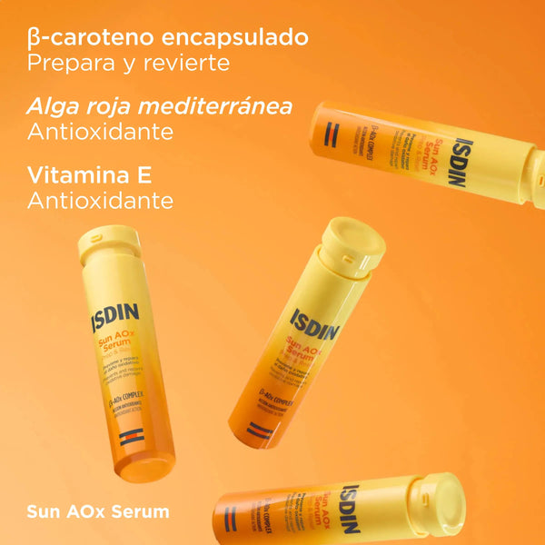 Ingredientes de Sérum Antioxidante Prep&Reset Sun AOX 30ml de ISDIN