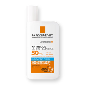 Envase de el fluido solar infantil Anthelios Dermo-Pediatrics SPF50+ de La Roche-Posay, 50 ml