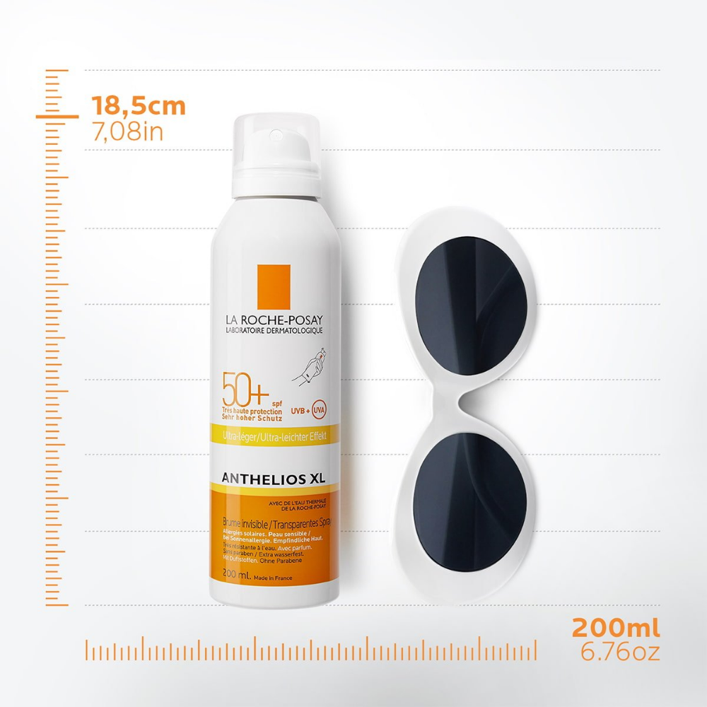 Envase de la bruma solar invisible Anthelios XL SPF50+ de La Roche-Posay, 200 ml