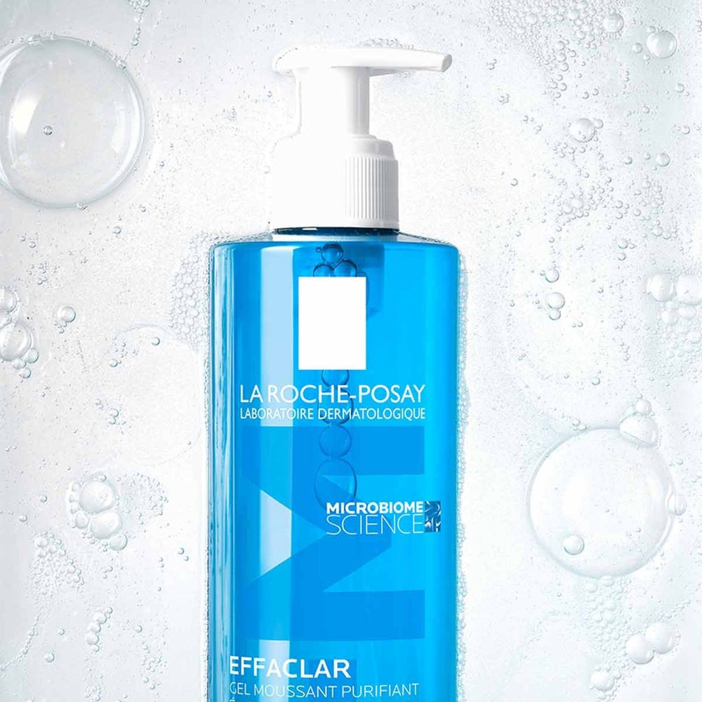 Frasco con dosificador del Gel Limpiador Purificante Effaclar de La Roche-Posay, 400 ml