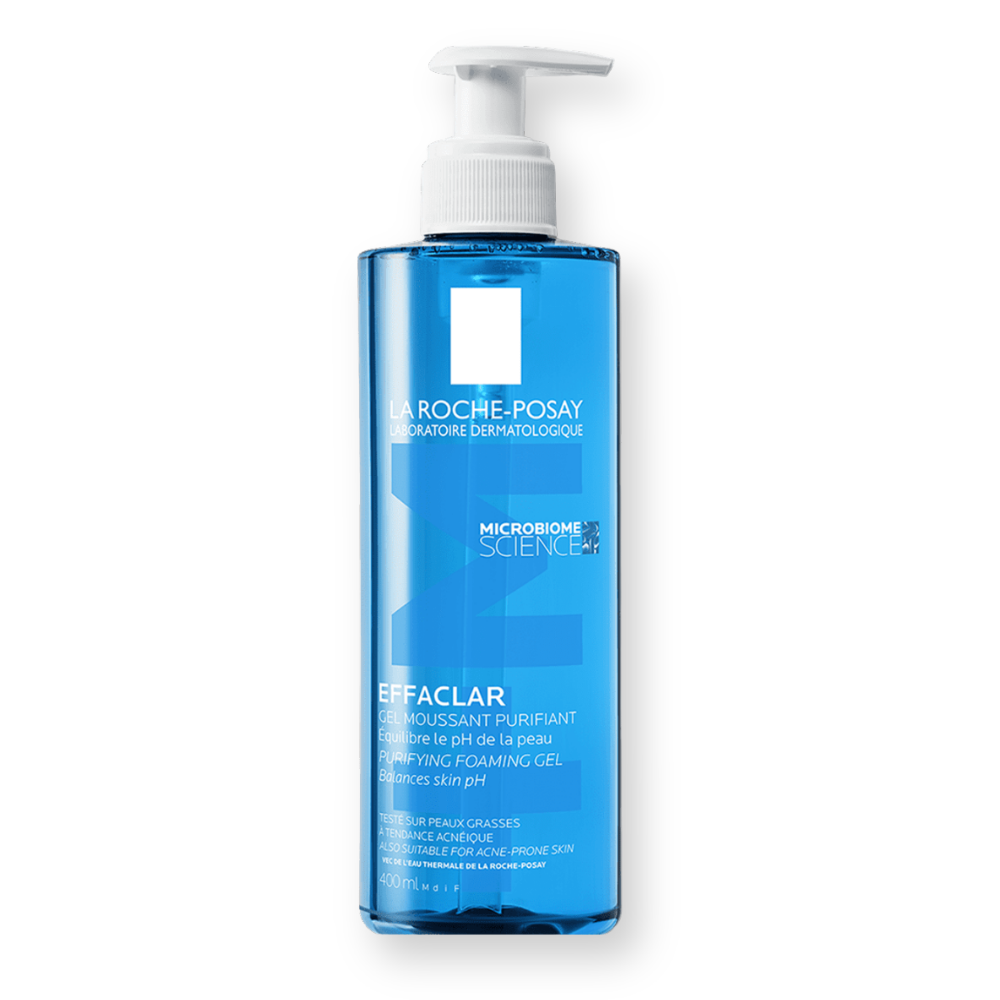 Frasco con dosificador del Gel Limpiador Purificante Effaclar de La Roche-Posay, 400 ml
