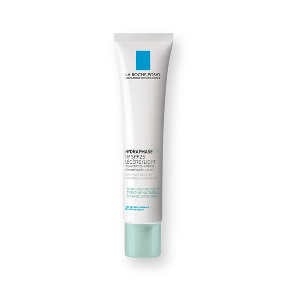 Envase de la crema hidratante ligera Hydraphase SPF25 de La Roche-Posay, 40 ml
