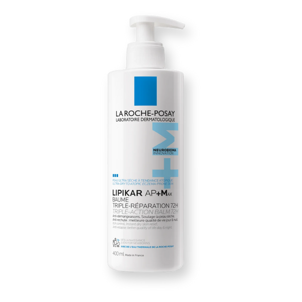 Envase del bálsamo corporal Lipikar Baume AP+M de La Roche-Posay, 400 ml