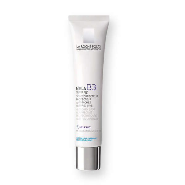 Envase de la crema antimanchas Mela B3 SPF30 de La Roche-Posay