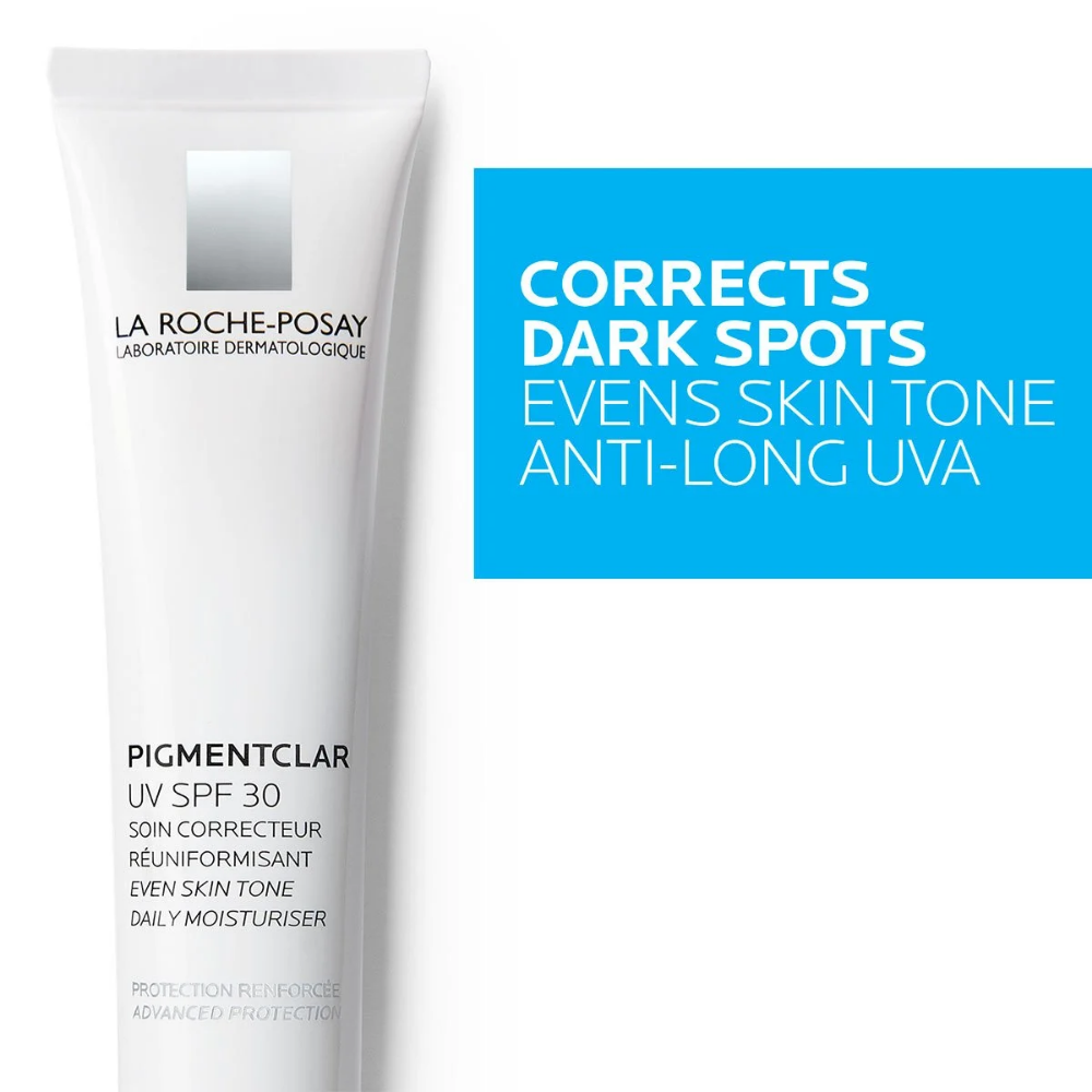 Envase de la crema antimanchas Pigmentclar UV SPF30 de La Roche-Posay, 40 ml