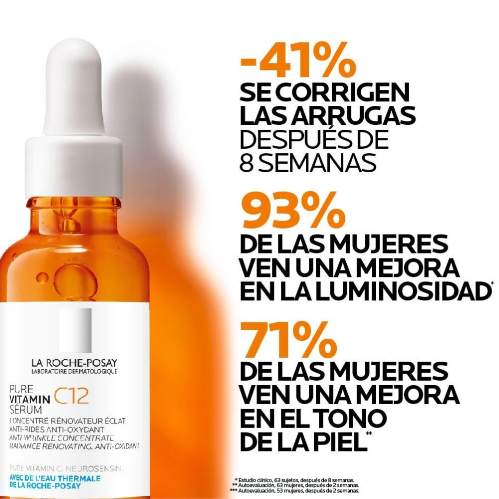 Kit Protocolo Iluminador y Antimanchas de La Roche-Posay: sérum Pure Vitamin C12 con crema Mela B3 y Anthelios UVMune 400 de regalo