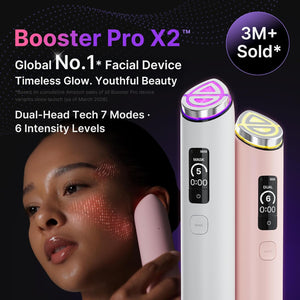 Dispositivo facial AGE-R Booster Pro X2 de Medicube, color rosa