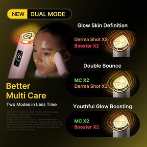 Dispositivo facial AGE-R Booster Pro X2 de Medicube, color rosa