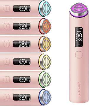Dispositivo facial AGE-R Booster Pro X2 de Medicube, color rosa