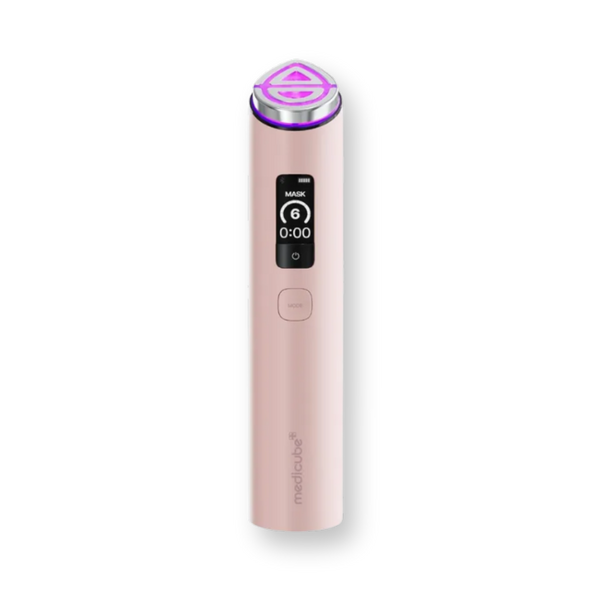 Dispositivo facial AGE-R Booster Pro X2 de Medicube, color rosa