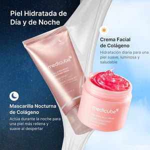 Mascarilla nocturna de colágeno y Collagen Jelly Cream de Medicube