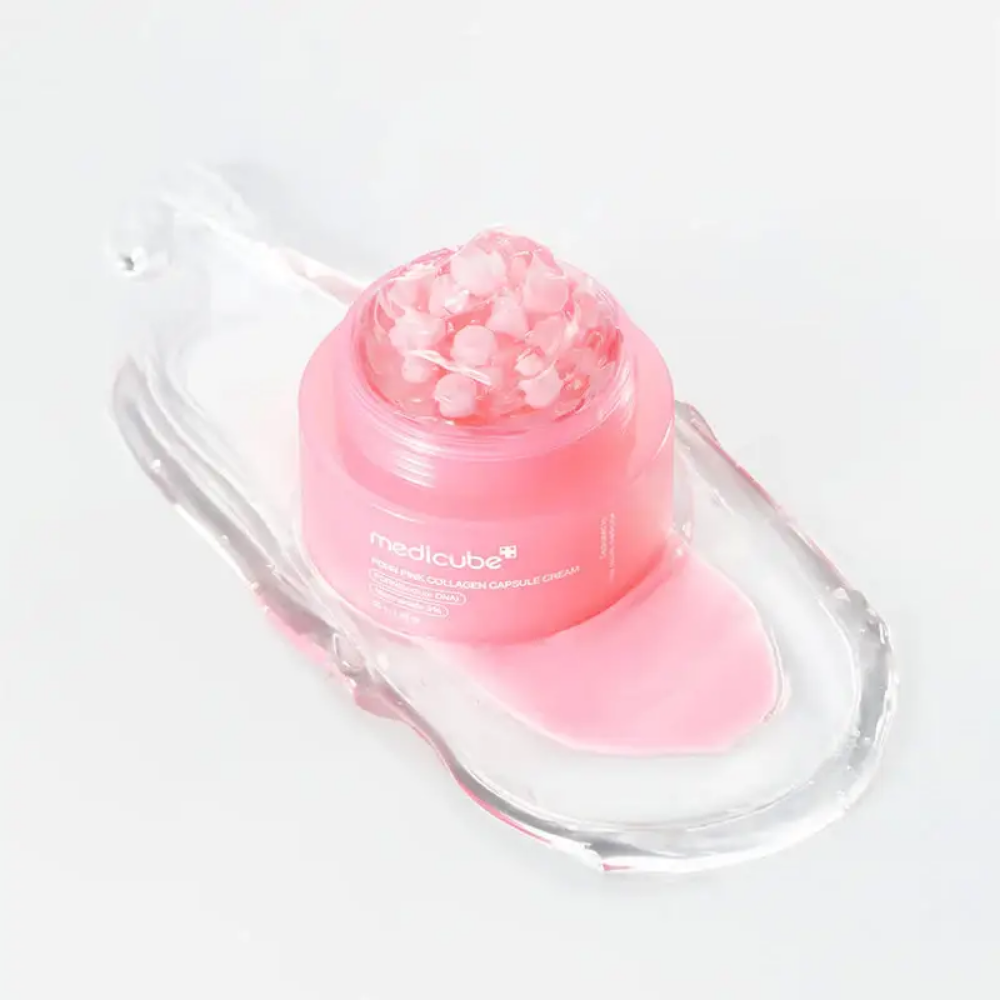 Tarro de la crema PDRN Pink Collagen Capsule de Medicube, 55 g