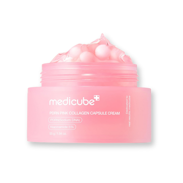Tarro de la crema PDRN Pink Collagen Capsule de Medicube, 55 g