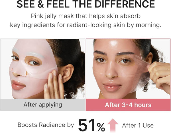 Mascarilla de noche en hidrogel PDRN Pink Collagen de Medicube, sobre de 28 g