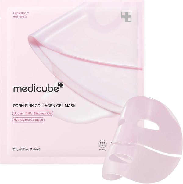 Mascarilla de noche en hidrogel PDRN Pink Collagen de Medicube, sobre de 28 g