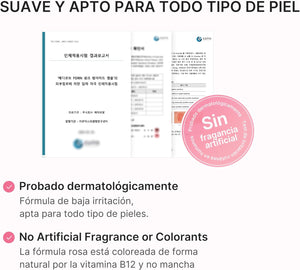 Sérum PDRN Pink Peptide de Medicube probado dermatológicamente, fórmula de baja irritación