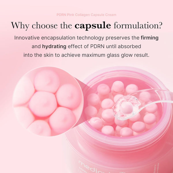 Por qué la fórmula en cápsulas de la crema PDRN Pink Collagen de Medicube