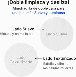 Disco de doble cara Medicube: lado texturizado que exfolia y lado suave que hidrata