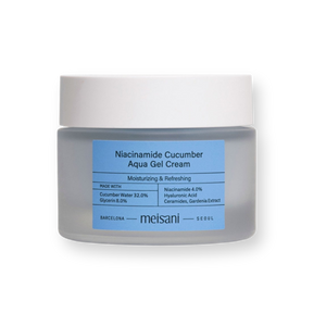 Crema en gel Niacinamide Cucumber Aqua Gel Cream de Meisani, tarro de 50 g