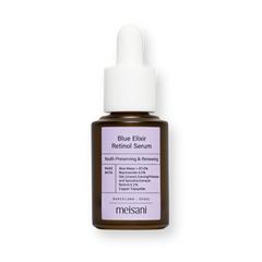 Sérum antiedad Blue Elixir con retinol 0,1% de Meisani, frasco de 15 ml