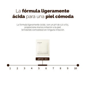 Fórmula ligeramente ácida de pH 5,0 a 6,5 de los pads Mixsoon Soybean Milk
