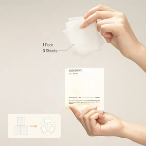 Cada sobre de Mixsoon Soybean Milk Pad contiene 3 pads empapados en esencia