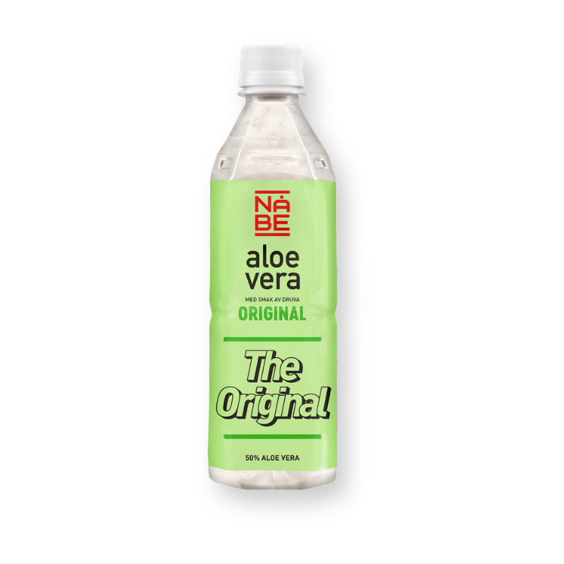 Botella de la bebida de aloe vera Nabe, sabor original
