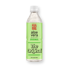 Botella de la bebida de aloe vera Nabe, sabor original