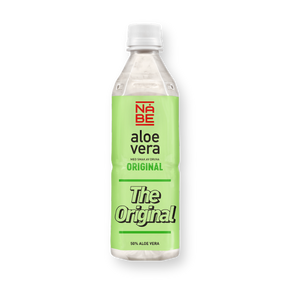 Botella de la bebida de aloe vera Nabe, sabor original