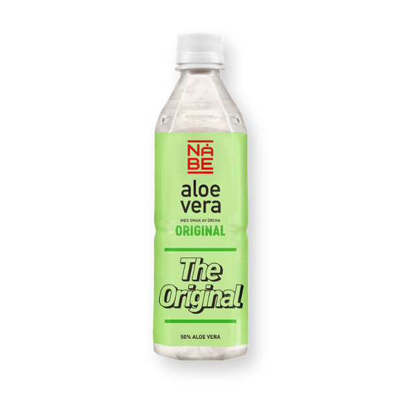 Botella de la bebida de aloe vera Nabe, sabor original