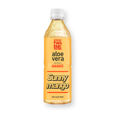 Botella de la bebida de aloe vera Nabe, sabor mango
