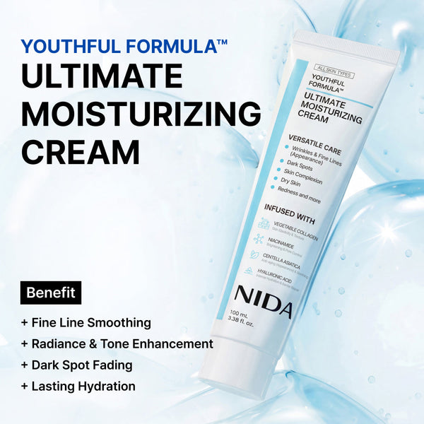 Beneficios de la Crema Hidratante NIDA: líneas finas, luminosidad, manchas e hidratación