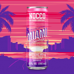 NOCCO BCAA Miami Strawberry en un ambiente de entrenamiento