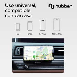 Características del soporte magnético Nubbeh Atlas para coche