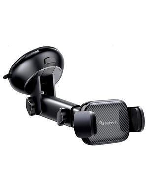Soporte de móvil para coche Nubbeh Atlas con ventosa y brazo telescópico negro