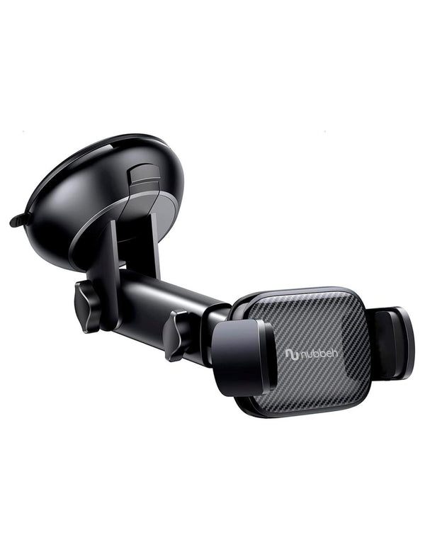 Soporte de móvil para coche Nubbeh Atlas con ventosa y brazo telescópico negro