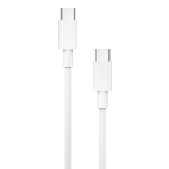 Cable Nubbeh Borealis USB-C a USB-C blanco de 1,5 m y 60 W