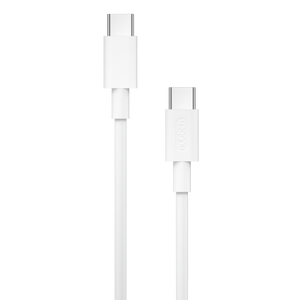 Cable Nubbeh Borealis USB-C a USB-C blanco de 1,5 m y 60 W