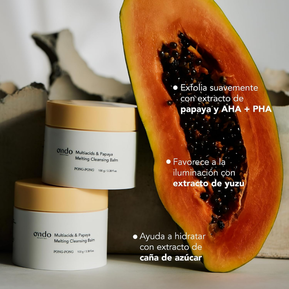 Tarro de Bálsamo Limpiador Multiácidos y Papaya 100 g de Ondo