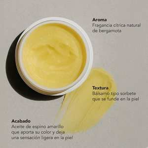 Aroma, textura y acabado del Bálsamo Limpiador Multiácidos y Papaya de Ondo